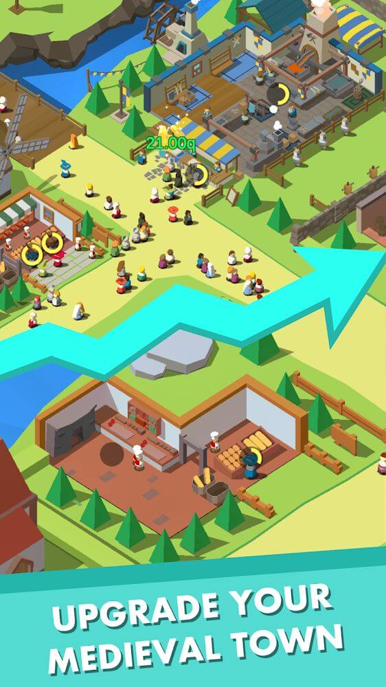 Idle Medieval Town screenshot 4