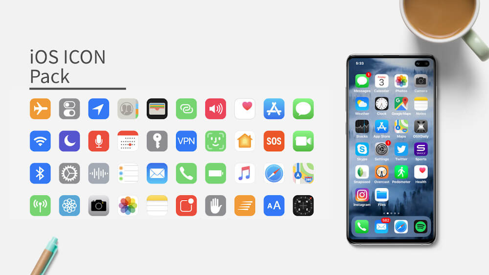 iOS Icon Pack screenshot 3