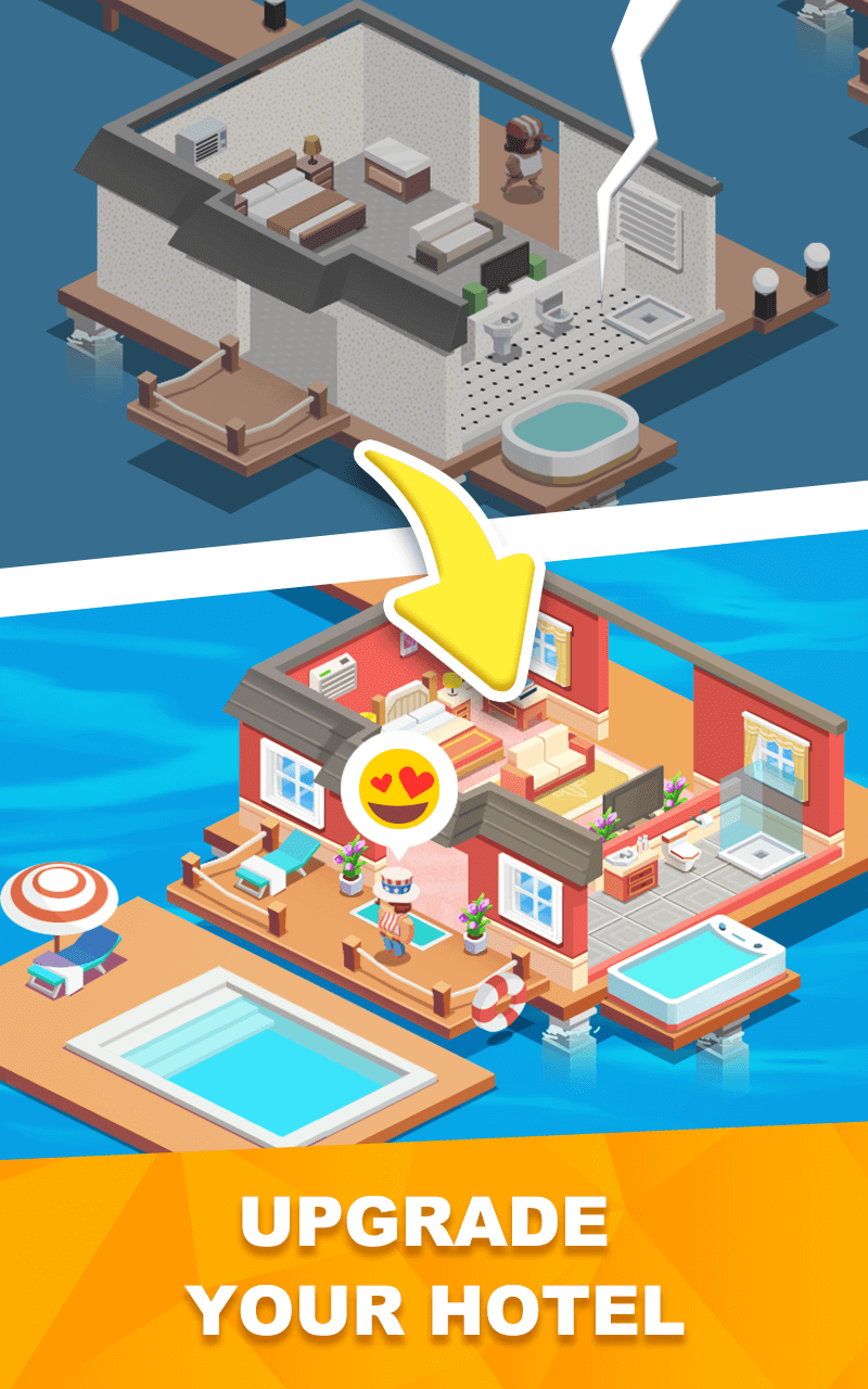 Sim Hotel Tycoon Idle screenshot 7