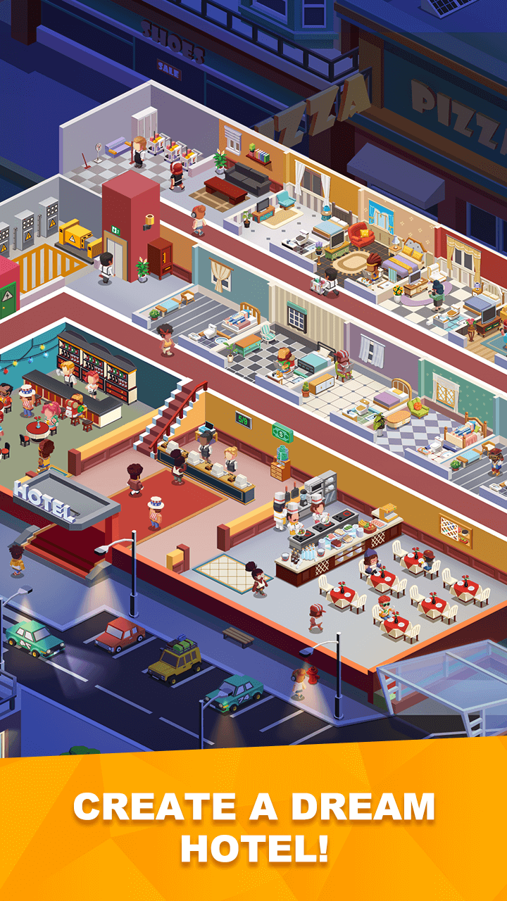 Sim Hotel Tycoon Idle screenshot 2