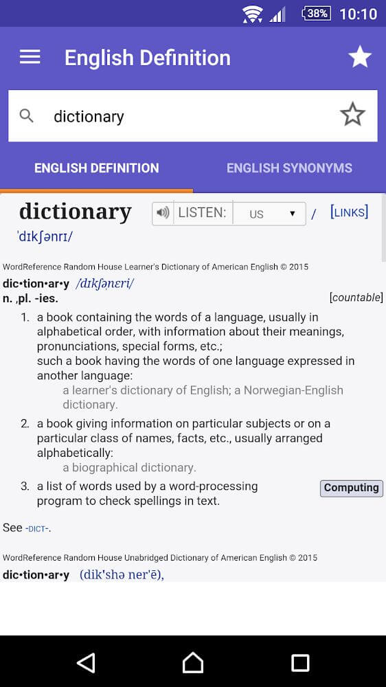 WordReference.com Dictionaries screenshot 3