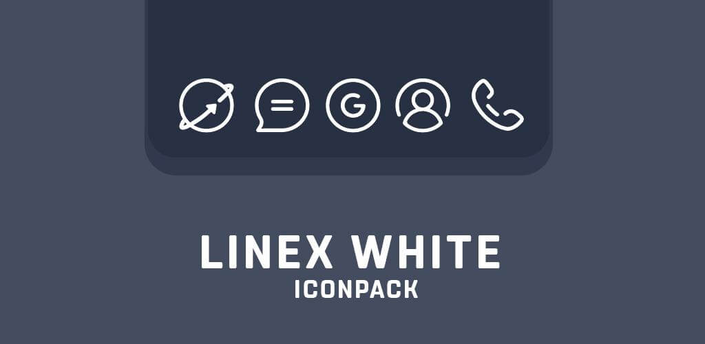 LineX White Icon Pack screenshot 1