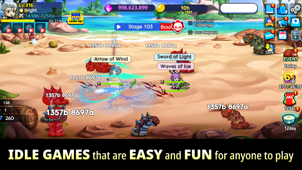 Triplet Heroes: Raising Game screenshot 4