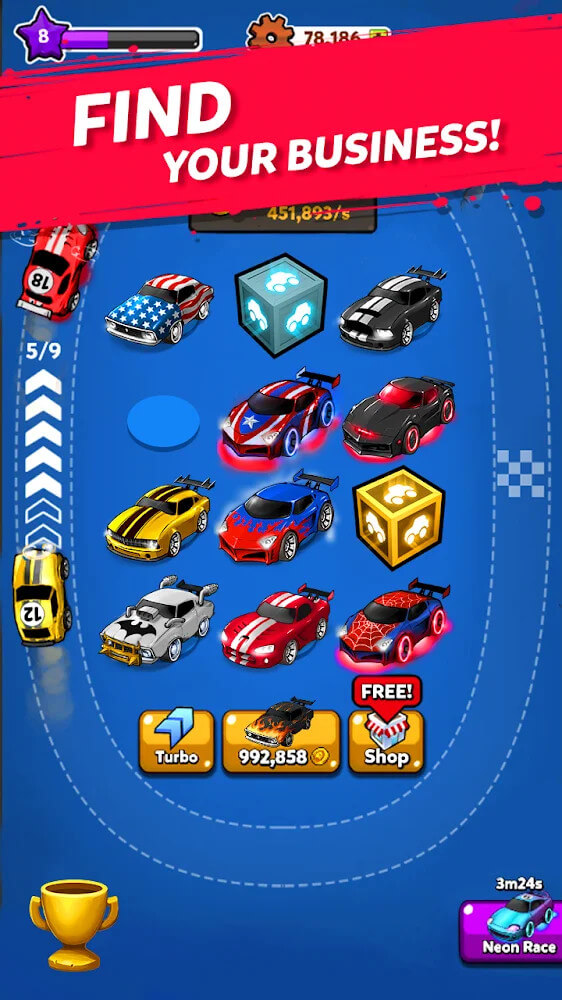 Merge Battle Car: Idle Clicker screenshot 4