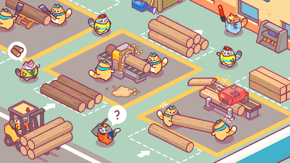 Lumbercat: Cute Idle Tycoon screenshot 4