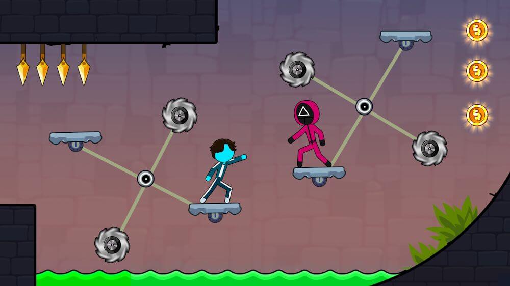 Stickman Red and Blue screenshot 2