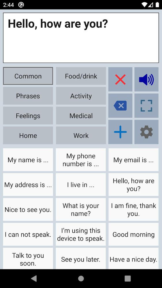 Speech Assistant AAC screenshot 2