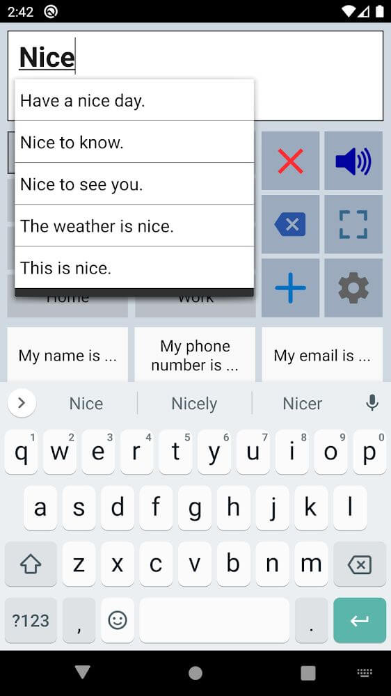 Speech Assistant AAC screenshot 3