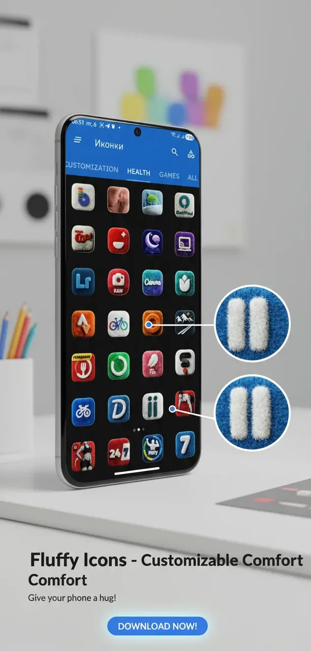 Fluffy 3D Icon Pack screenshot 4