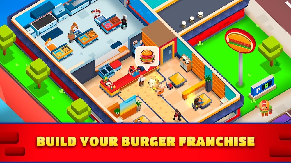 Idle Burger Empire Tycoon screenshot 2