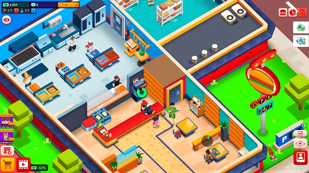 Idle Burger Empire Tycoon screenshot 7