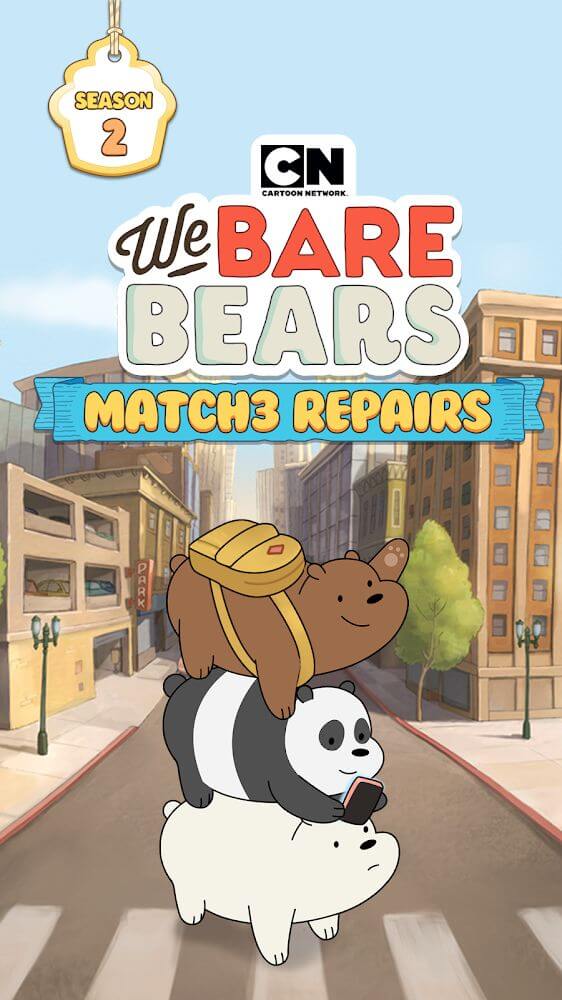 We Bare Bears Match3 Repairs screenshot 2