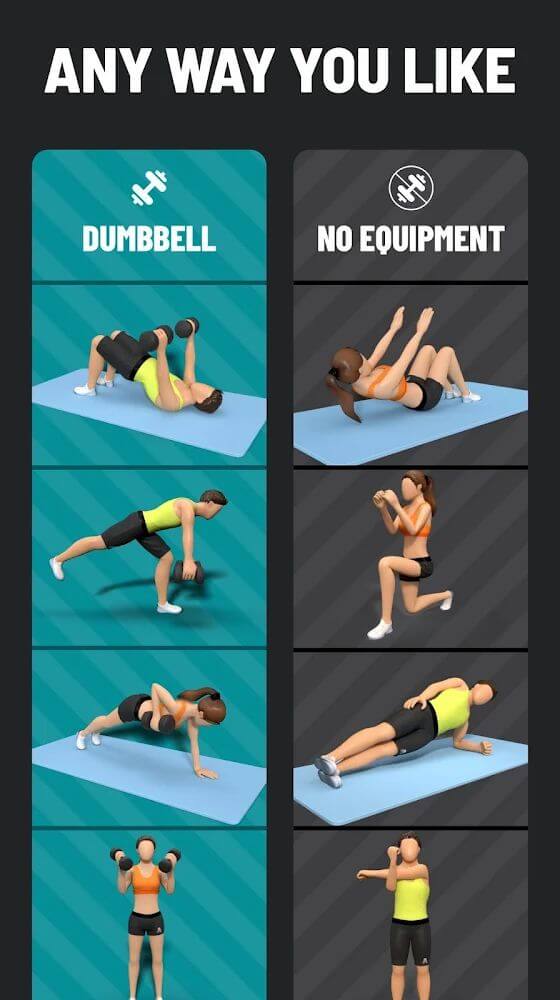 Dumbbell Workout at Home screenshot 5