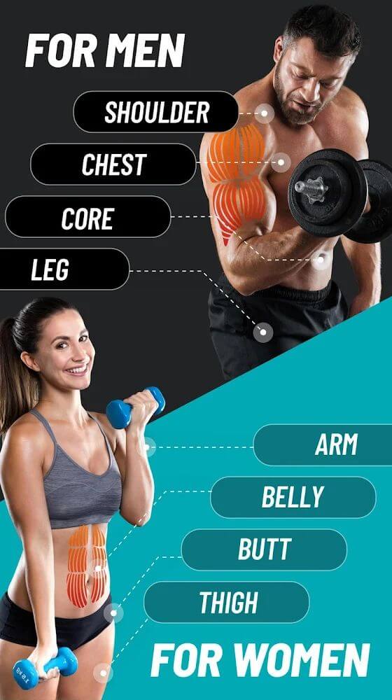 Dumbbell Workout at Home screenshot 4