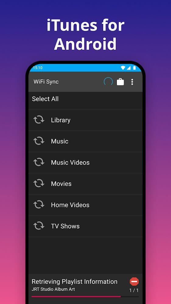 iSyncr: iTunes to Android screenshot 5