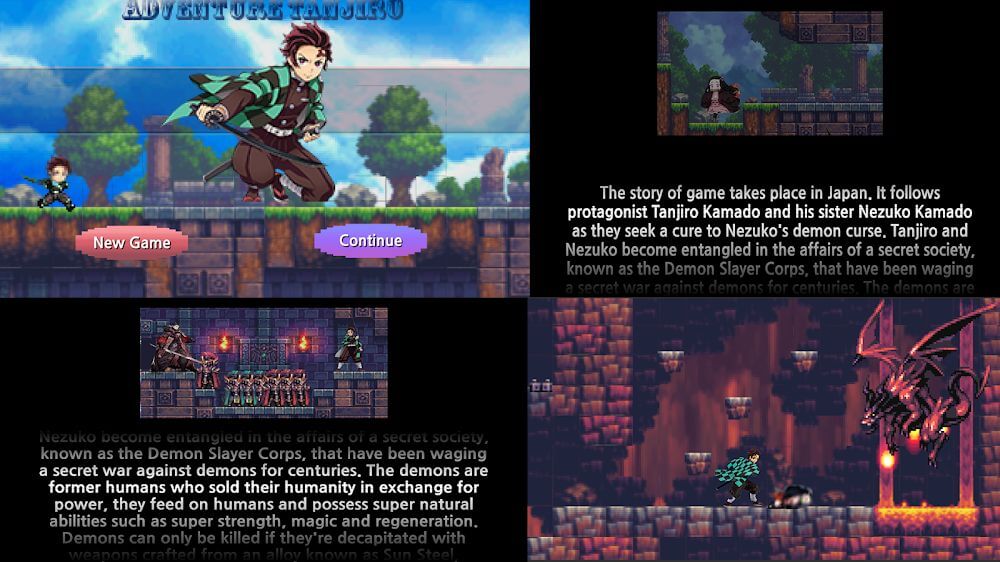 Tanjiro Game: Pixel Adventure screenshot 5