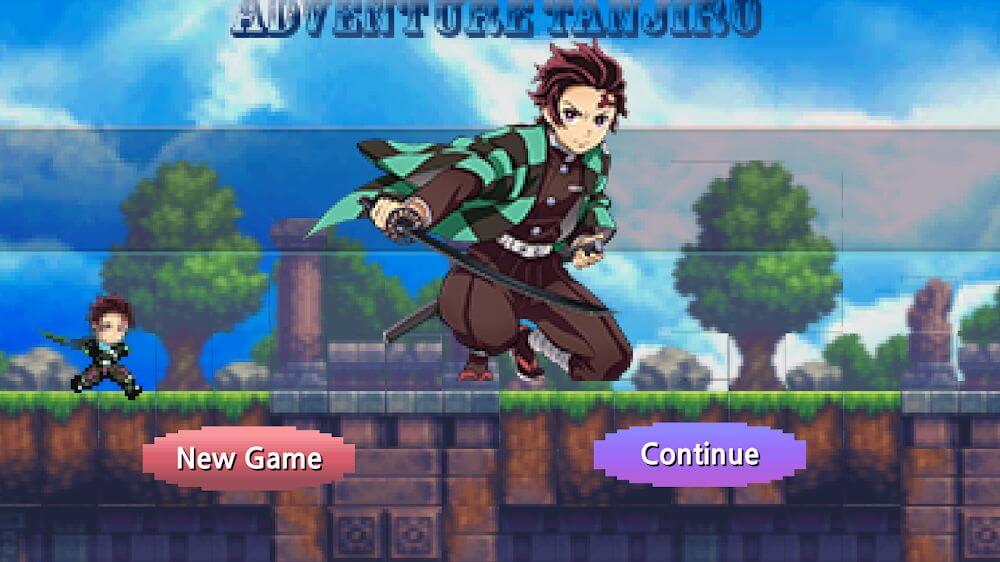 Tanjiro Game: Pixel Adventure screenshot 2