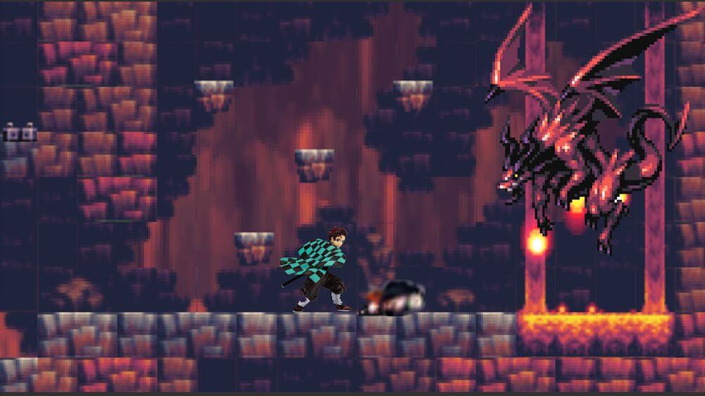 Tanjiro Game: Pixel Adventure screenshot 3