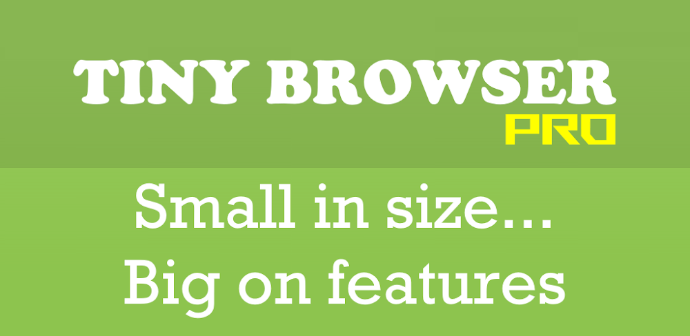 Tiny Browser Pro screenshot 1