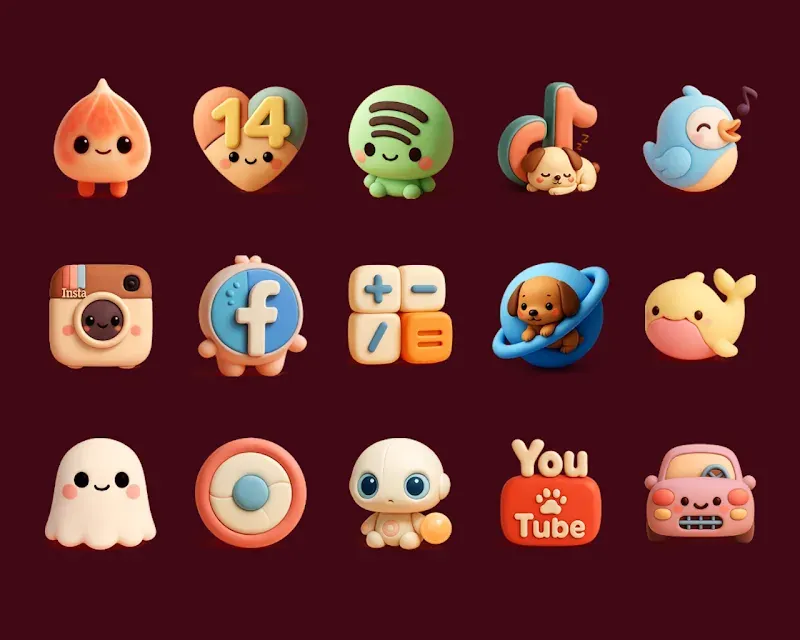 Cuties - Icon Pack screenshot 4