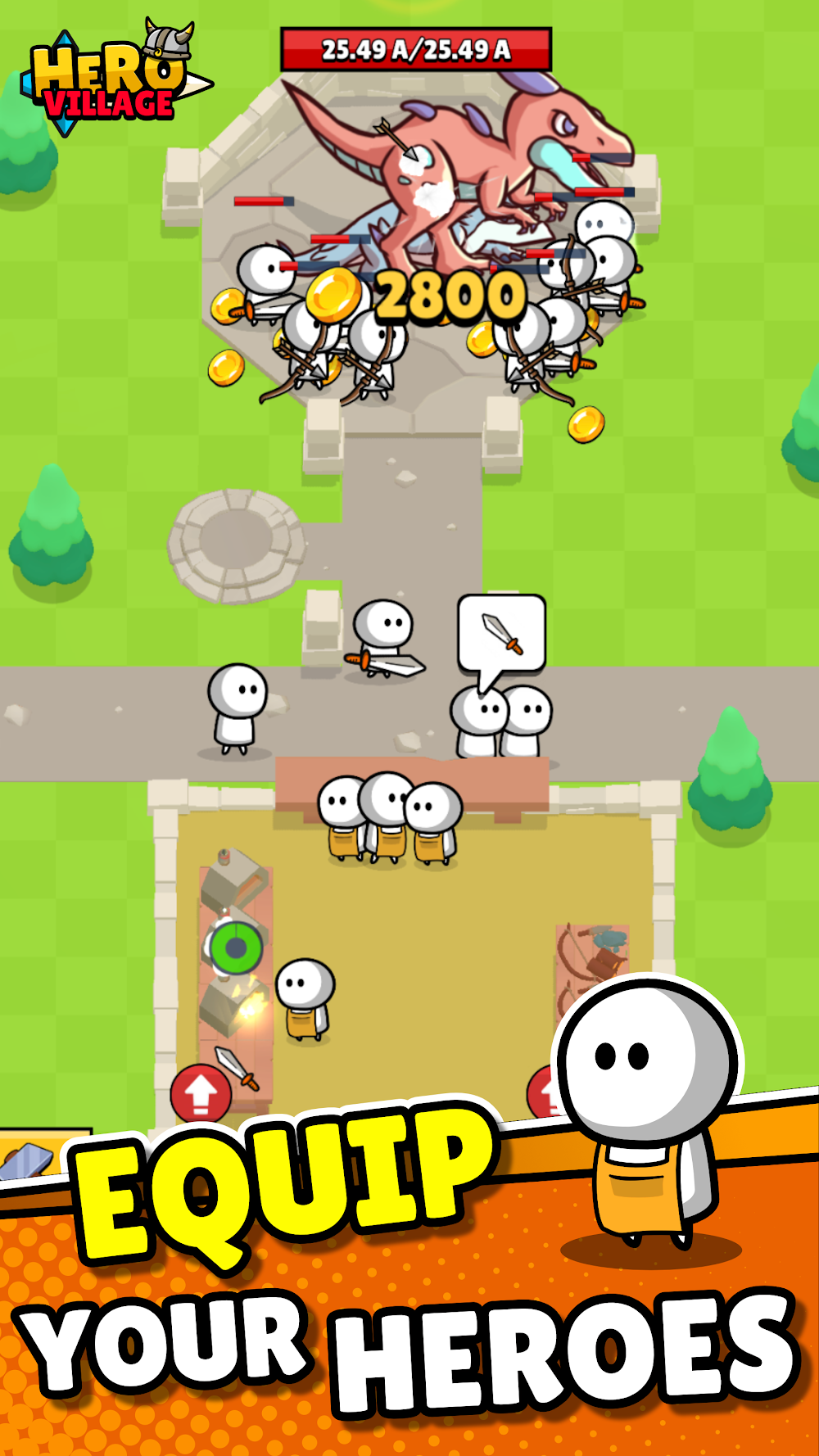 Hero Village – Idle RPG screenshot 2