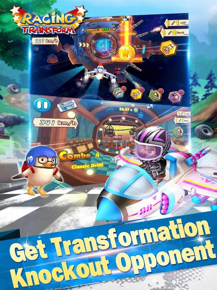 Racing Transform - Sky Race screenshot 7