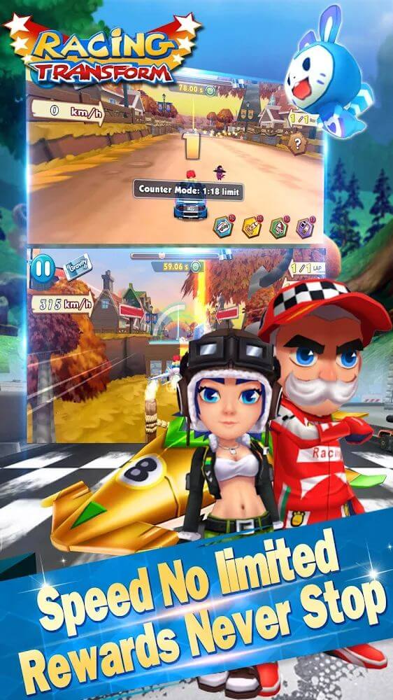 Racing Transform - Sky Race screenshot 5
