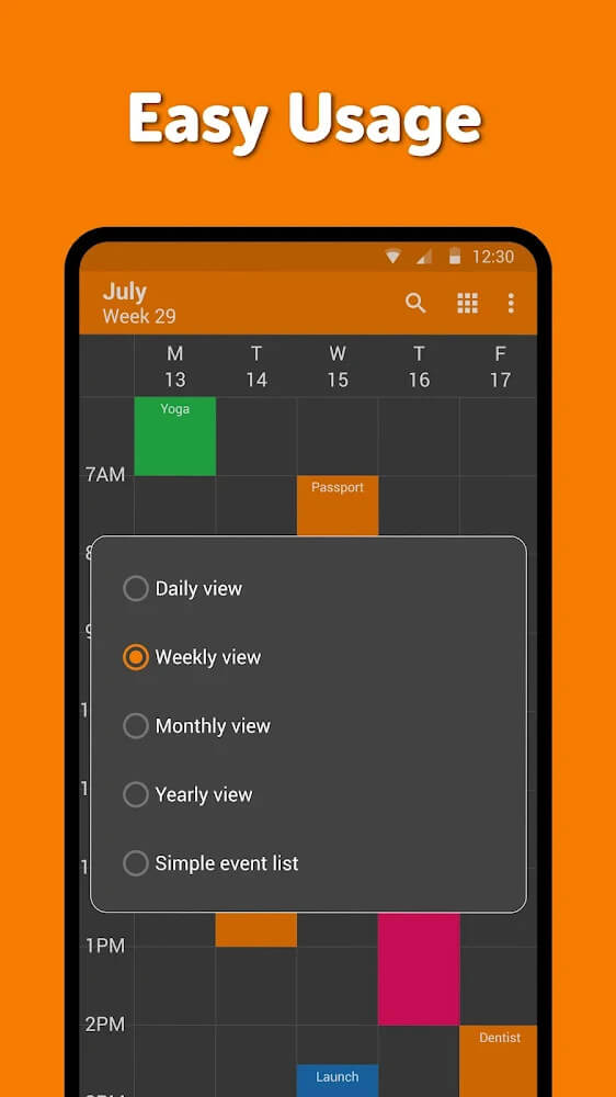 Simple Calendar Pro screenshot 3