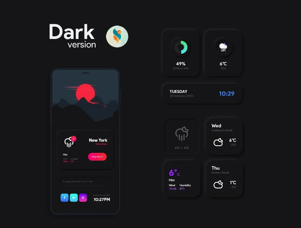 Shadow KWGT screenshot 6