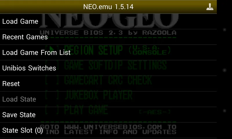 NEO.emu (Arcade Emulator) screenshot 2