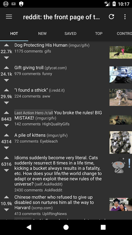 rif is fun. Golden Platinum for Reddit screenshot 3