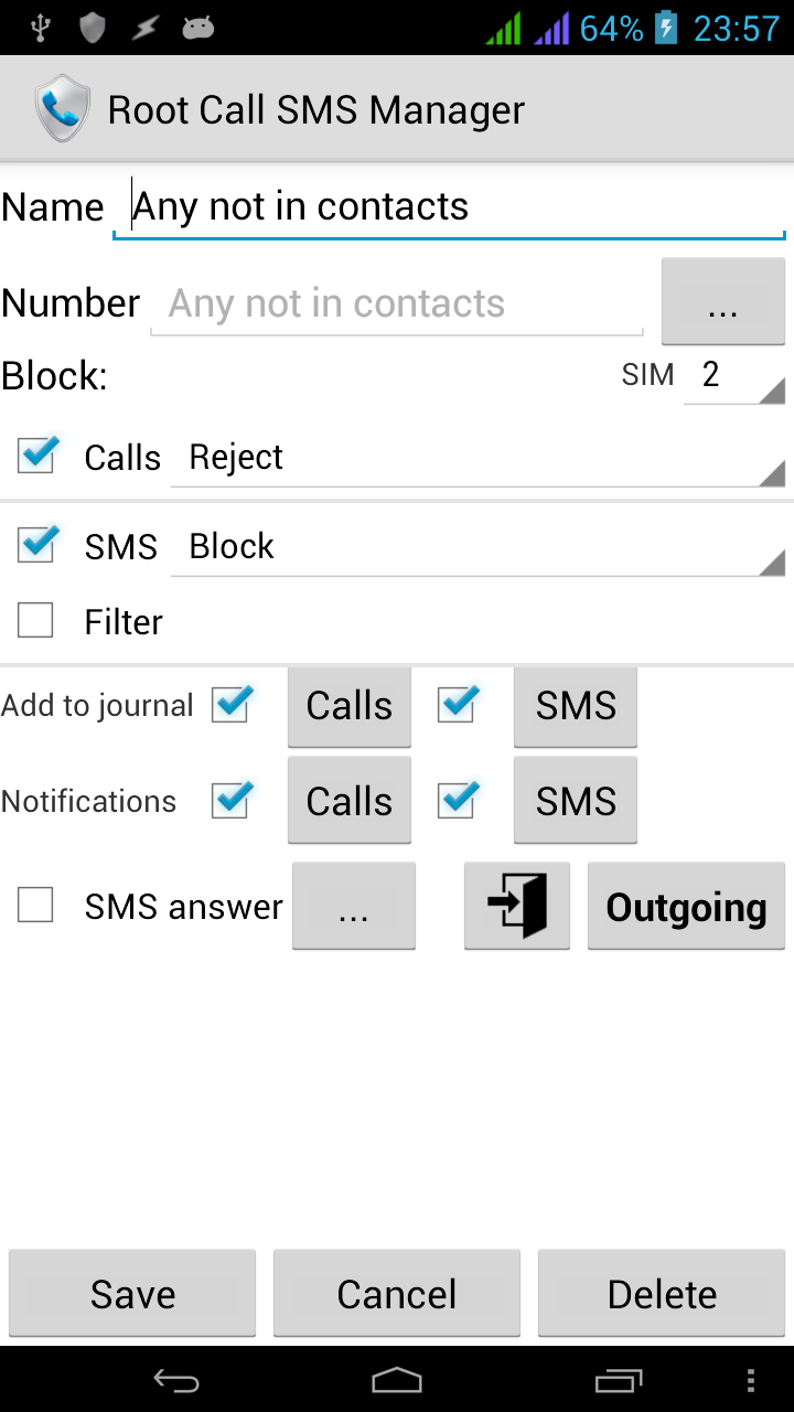 Root Call SMS Manager screenshot 4