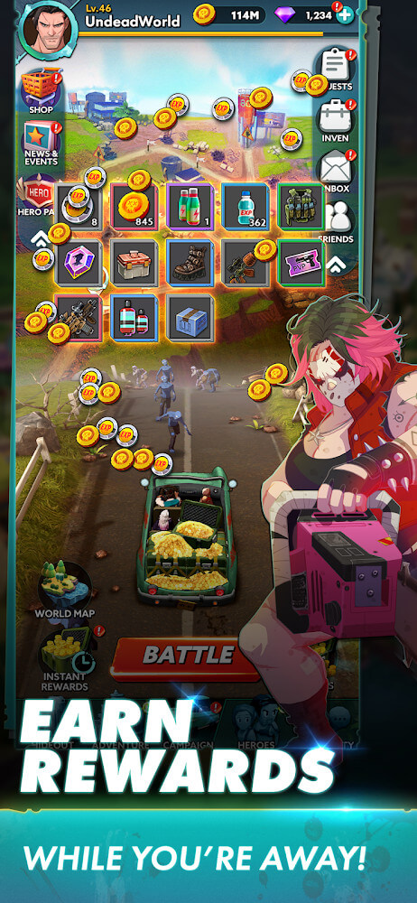 Undead World: Hero Survival screenshot 4