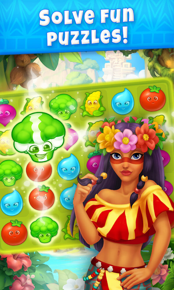 JungleMix Match-3 screenshot 2