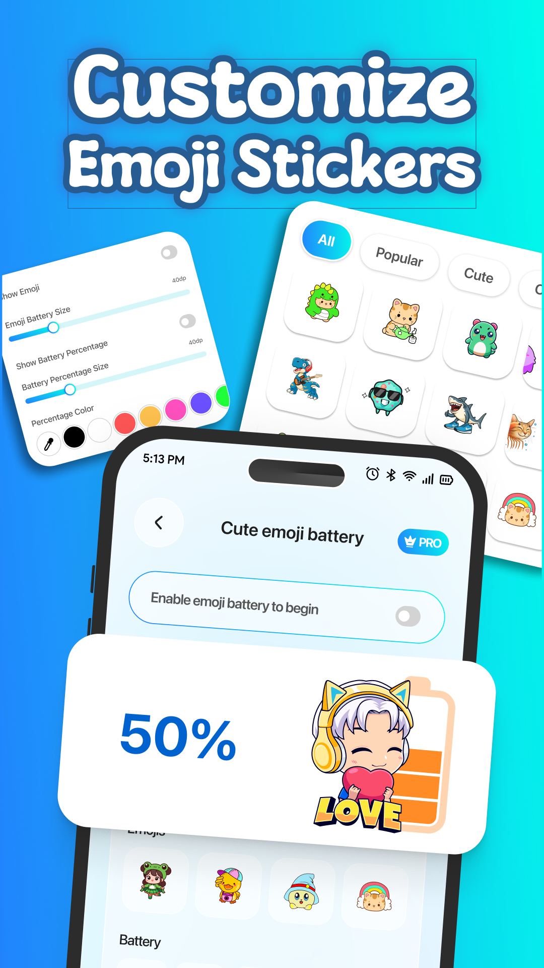 Emoji Battery Icon Customize screenshot 5