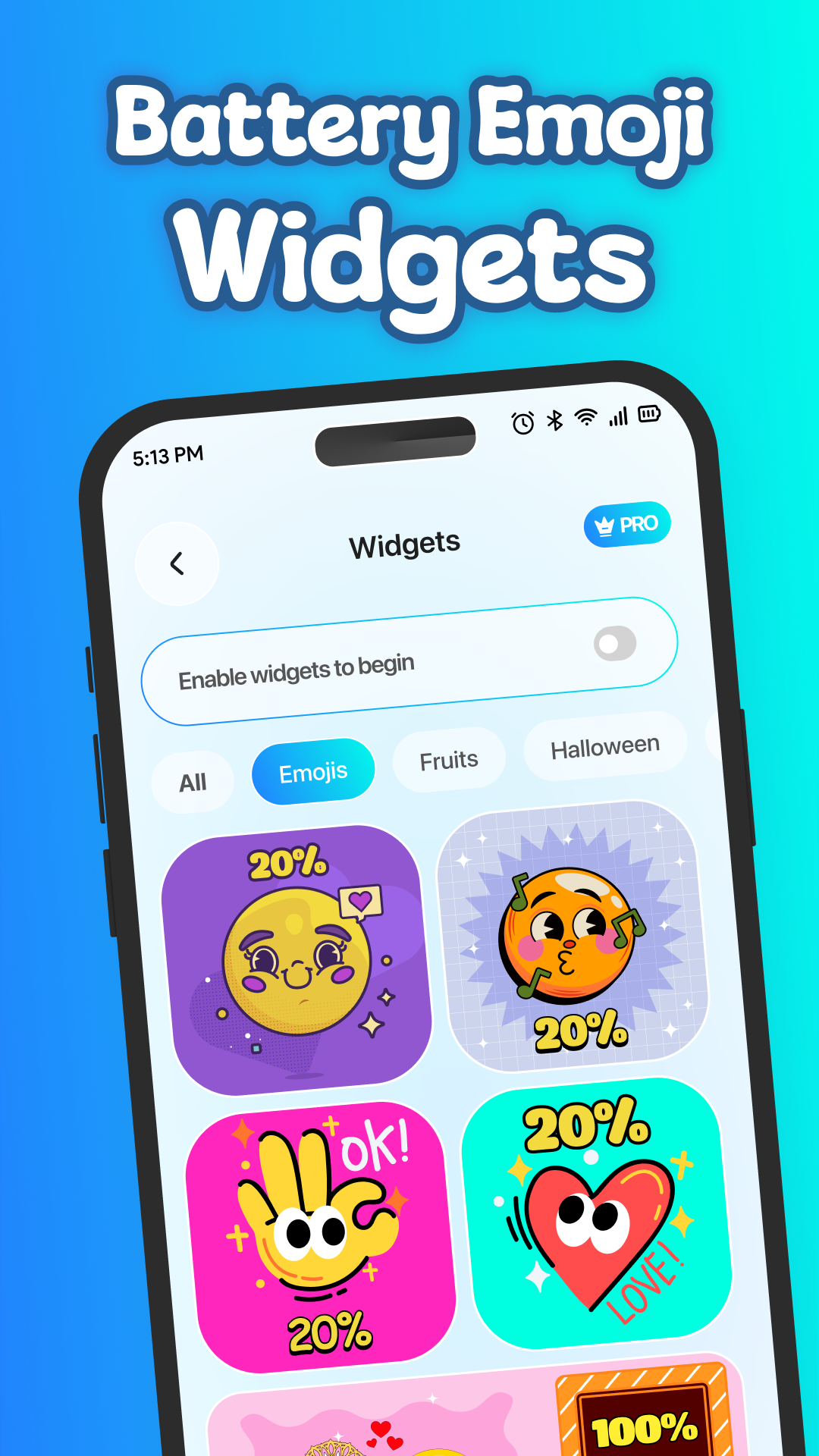 Emoji Battery Icon Customize screenshot 2