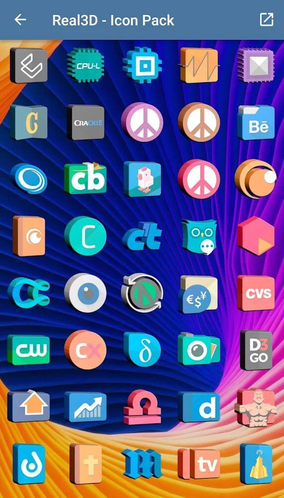 Real3D - Icon Pack screenshot 5