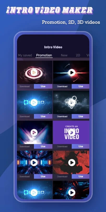 Intro video maker screenshot 2