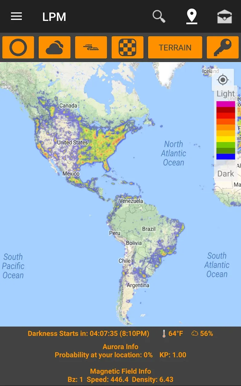 Light Pollution Map - Dark Sky screenshot 2