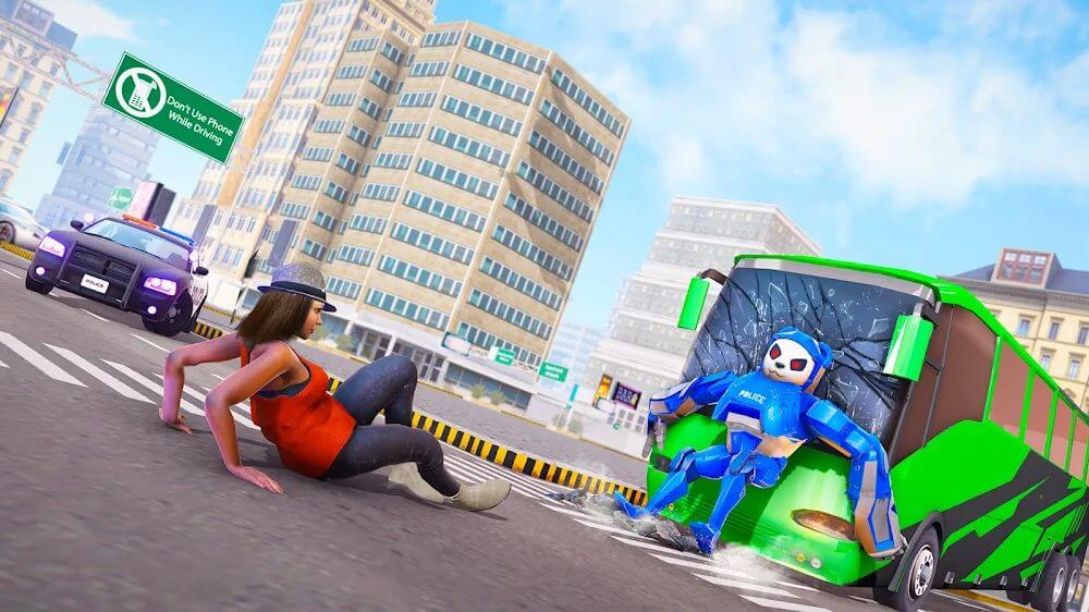 Panda Robot Car: Robot Games screenshot 4