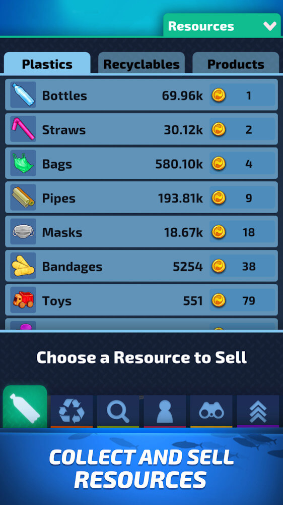 Idle Ocean Cleaner screenshot 3