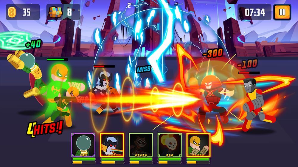 Idle Stickman Heroes Fight screenshot 3