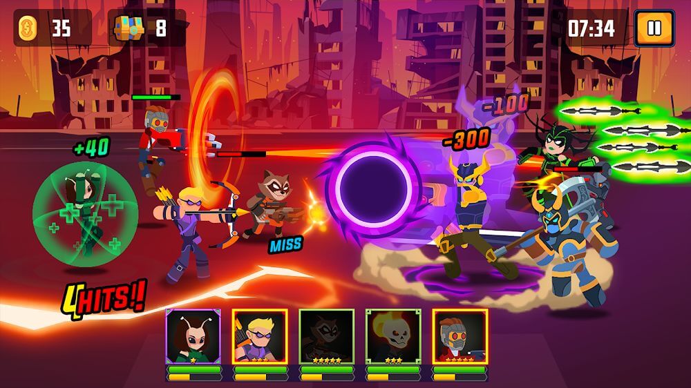 Idle Stickman Heroes Fight screenshot 2