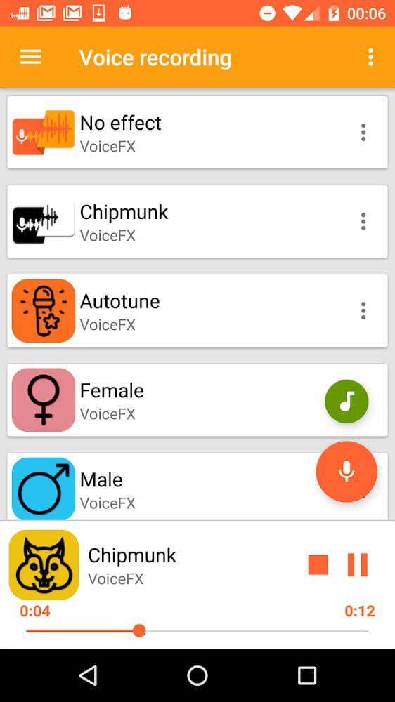 VoiceFX screenshot 2