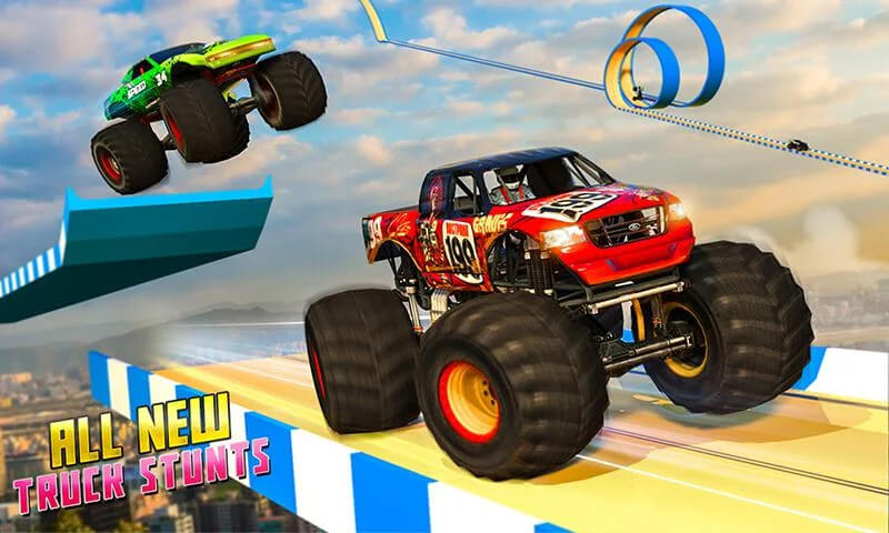 Monster Truck Race Car Game screenshot 2