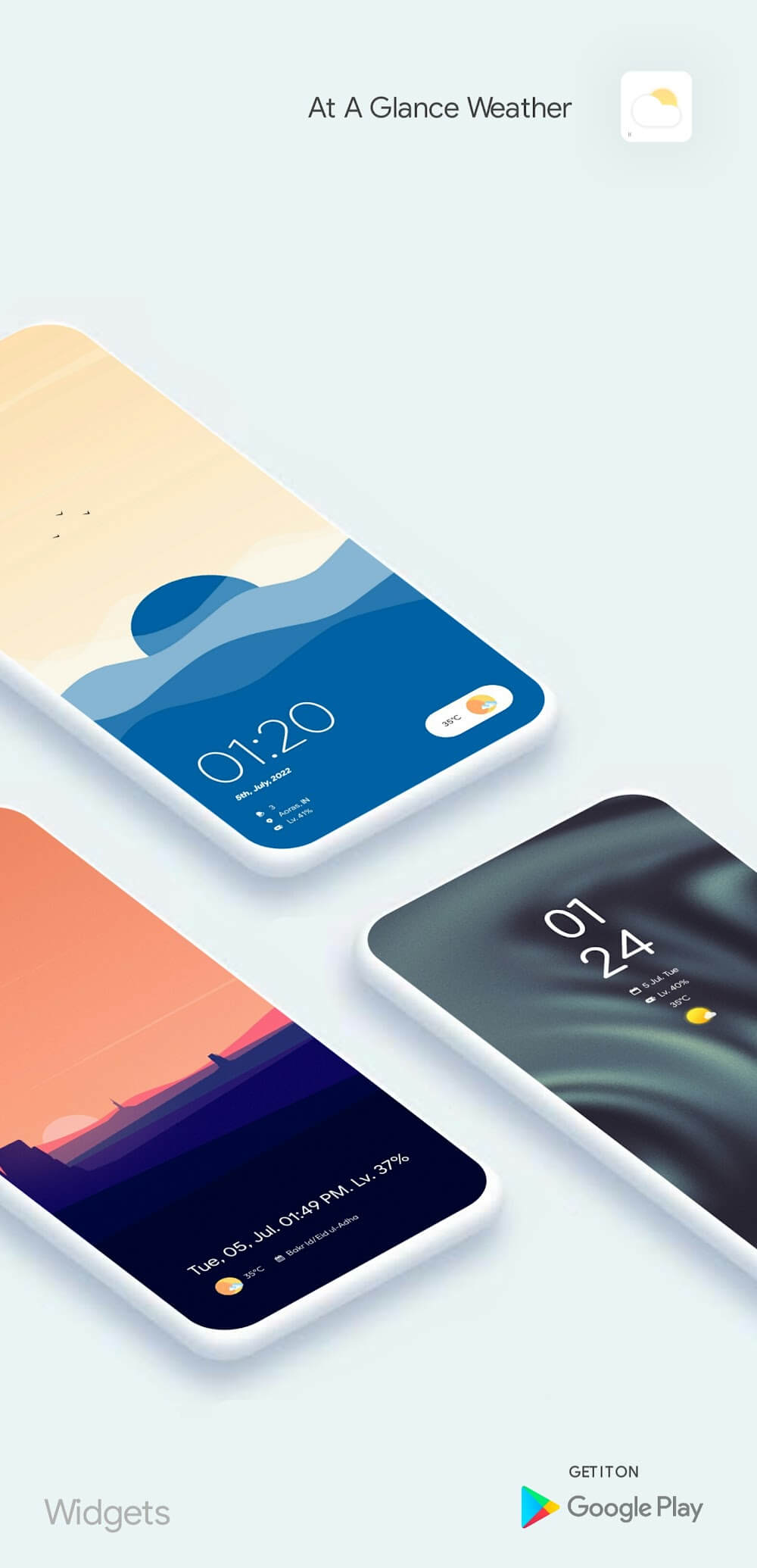 Glance Weather Widgets & Komp screenshot 3