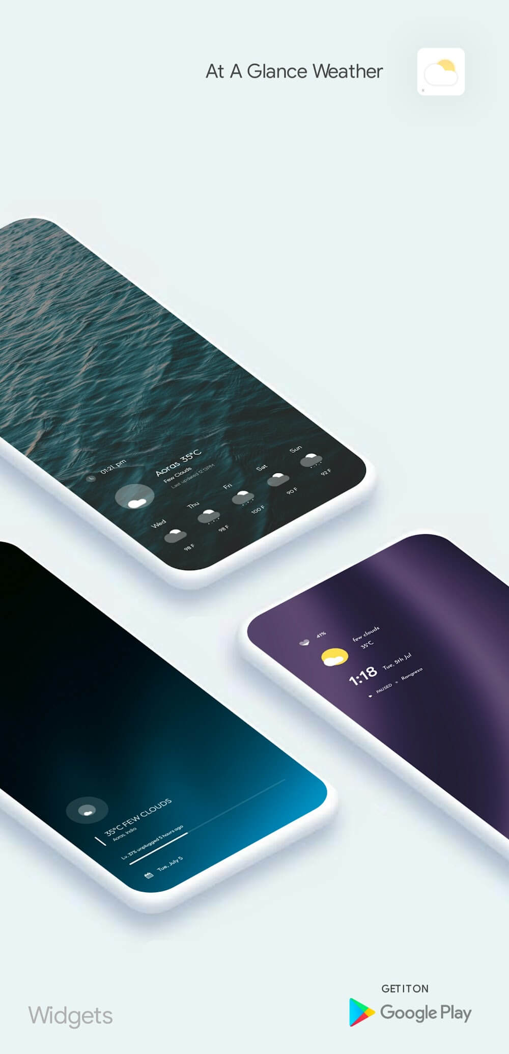 Glance Weather Widgets & Komp screenshot 5