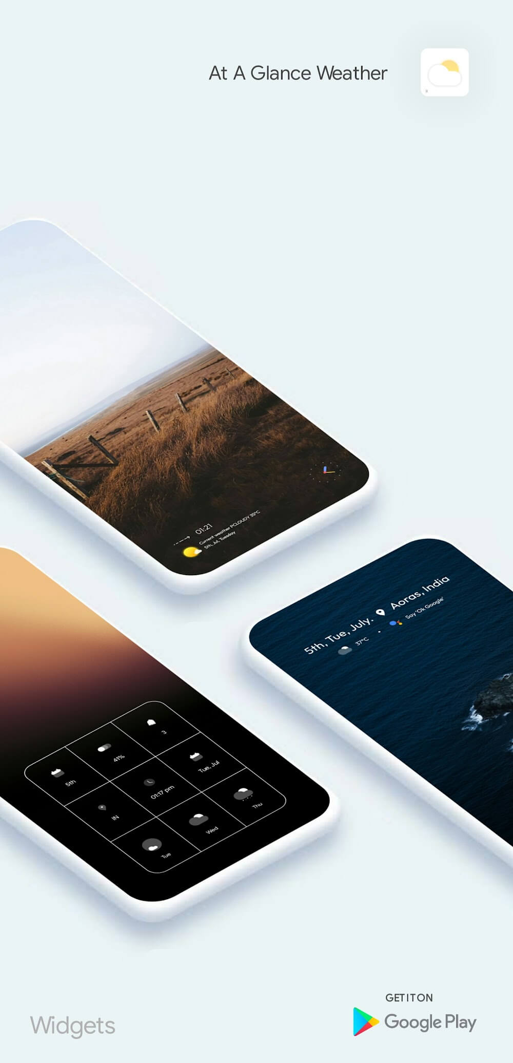 Glance Weather Widgets & Komp screenshot 2