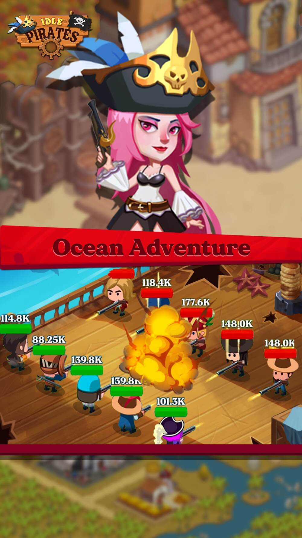 Idle Pirate - Endless Treasure screenshot 5