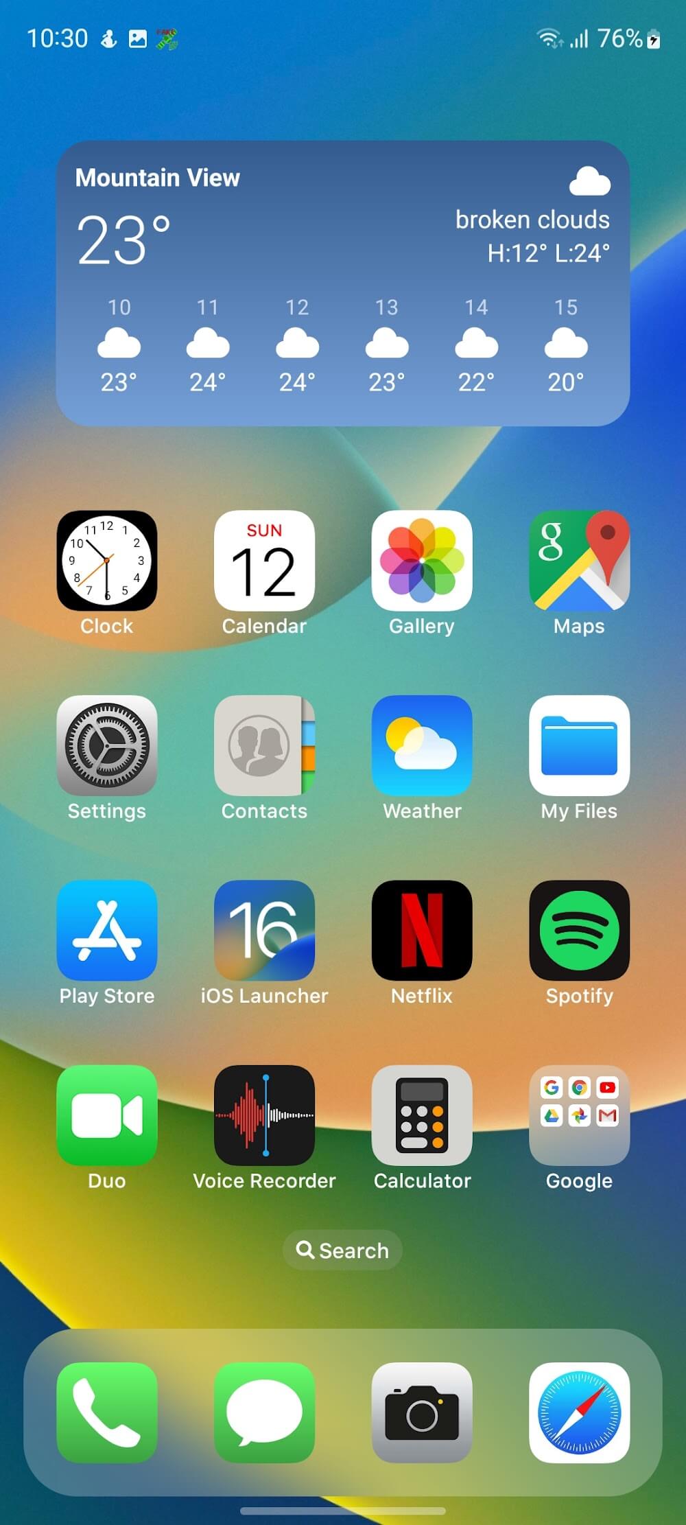 Launcher iOS 16 screenshot 2